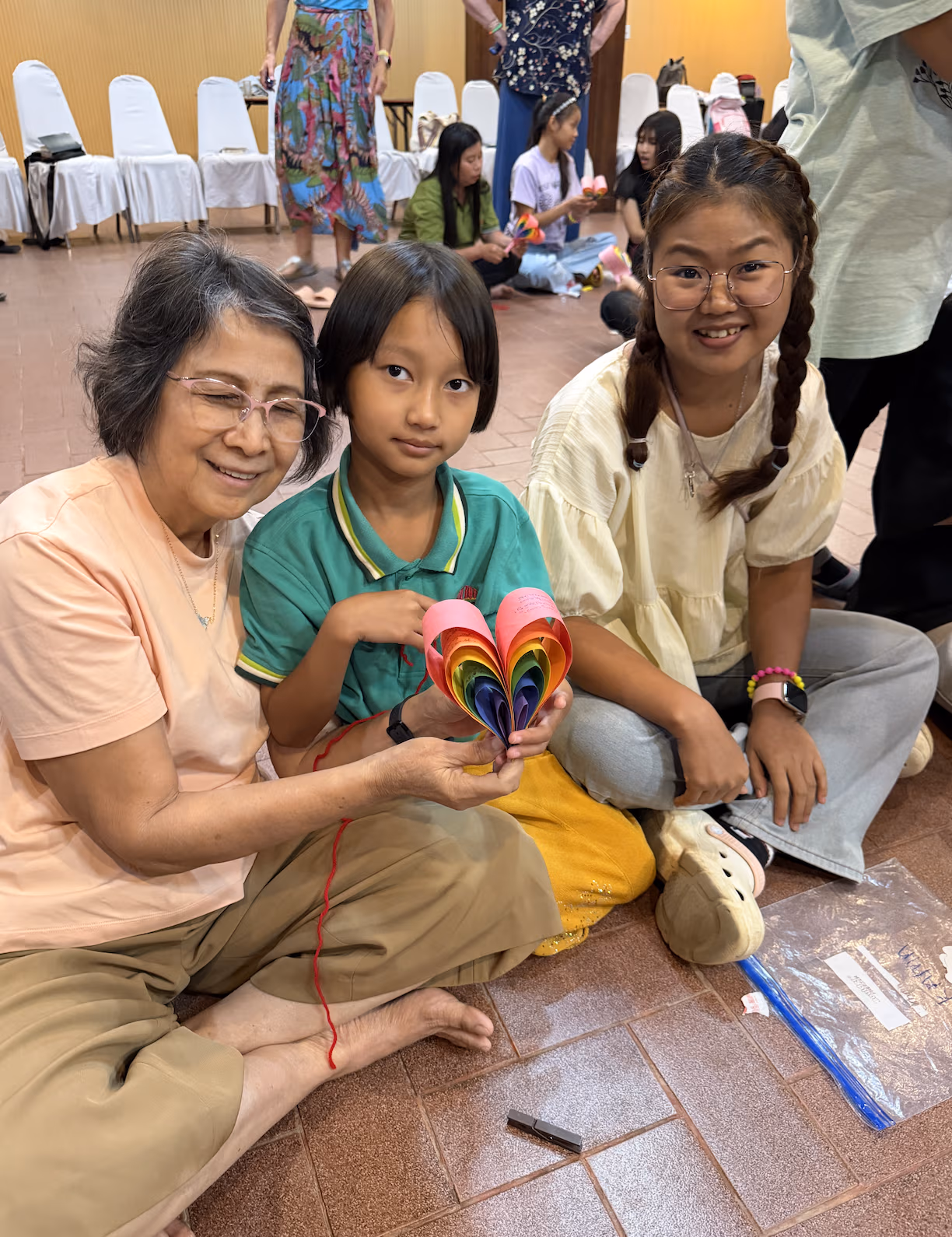 Maria the founder of Faith House, Kumu, and Mae the translator
